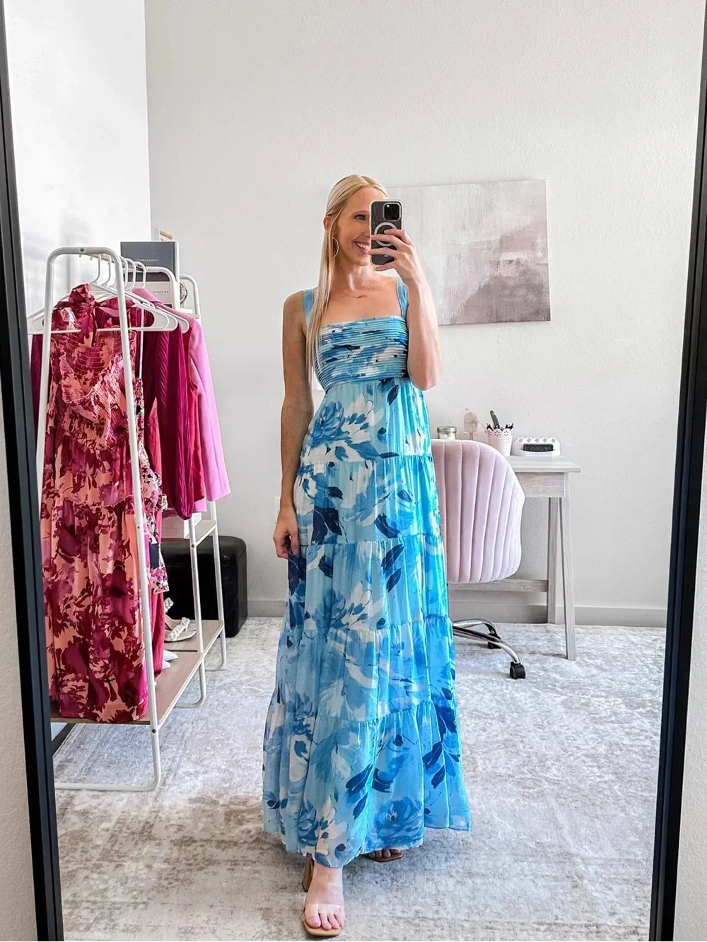 NWT Abercrombie Tiered Floral Maxi Dress